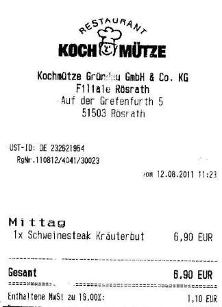 ssve Hffner Kochmtze Restaurant